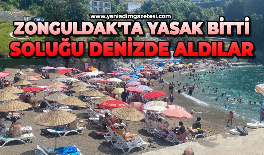 Zonguldak'ta yasak bitti, soluğu denizde aldılar