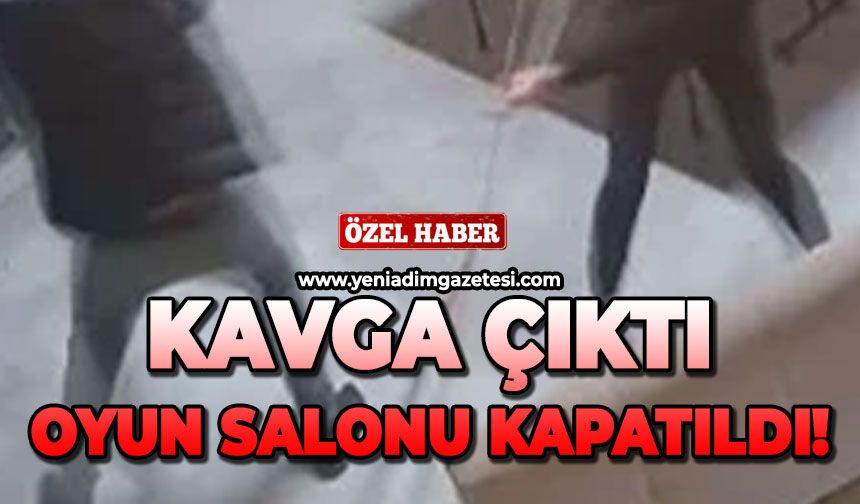 Kavga çıktı oyun salonu kapatıldı!