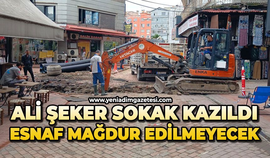 Ali Şeker Sokak kazıldı: Sistemdeki sorun giderilecek