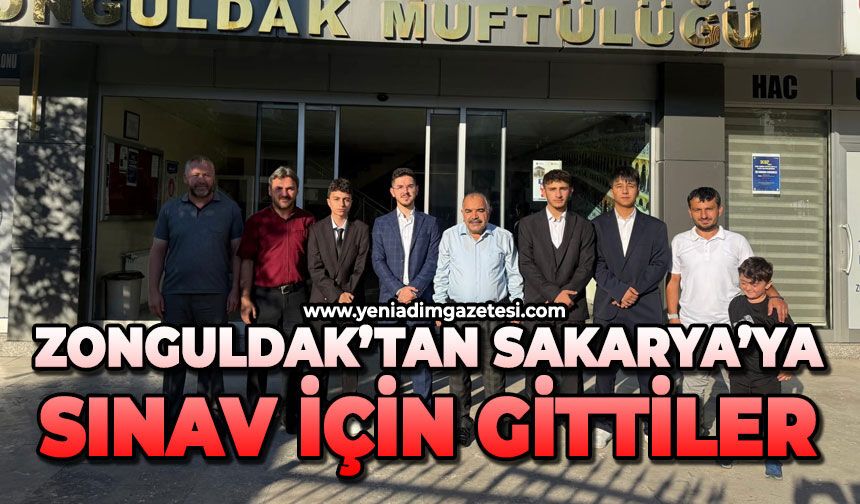 Zonguldak'tan sınav için Sakarya'ya gittiler
