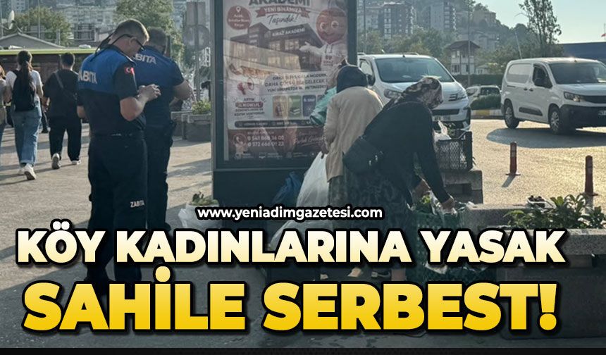 Köy kadınlarına yasak sahile serbest!