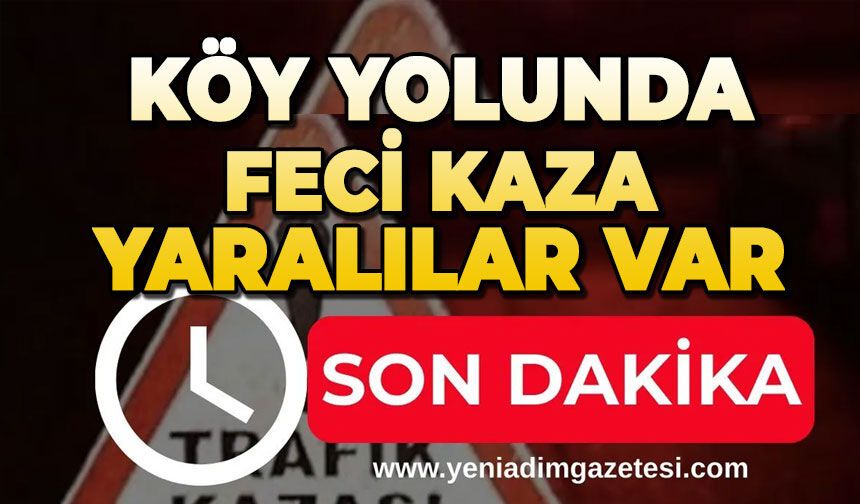Köy yolunda feci kaza: Yaralılar var