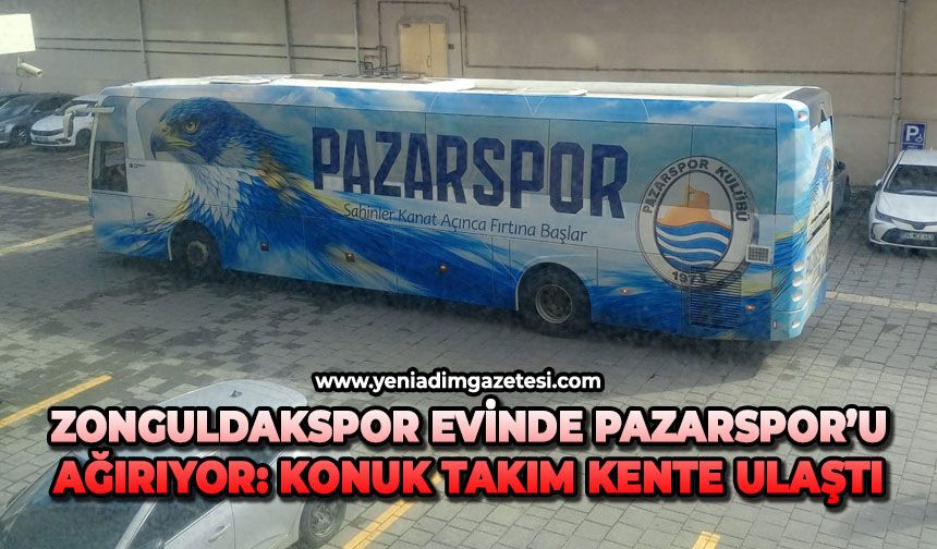 Zonguldak Kömürspor Evinde Pazarspor’u ağırıyor: Konuk takım kente ulaştı