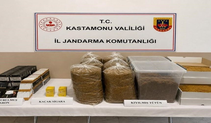 Kastamonu'da 4 bin 720 adet doldurulmuş makaron ele geçirildi