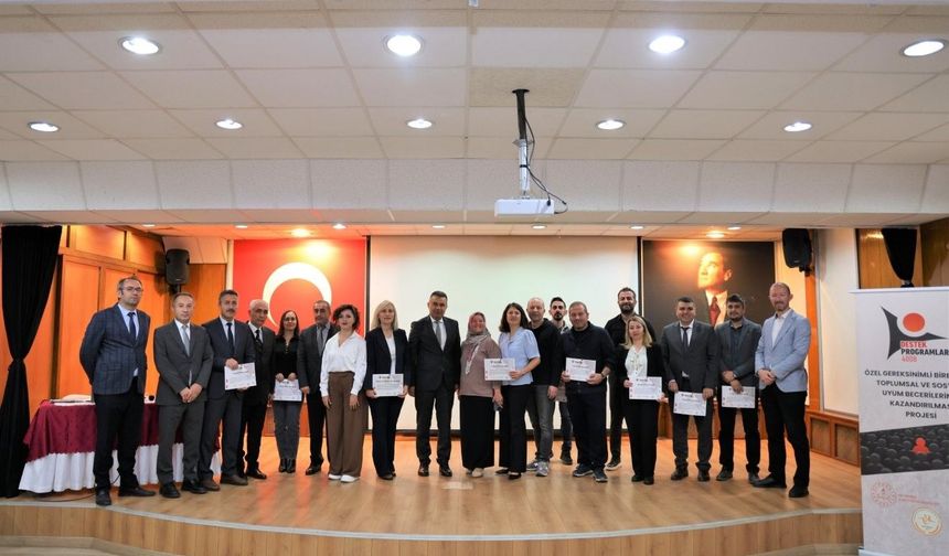 Özel bireylerin becerilerini arttıran proje tamamlandı