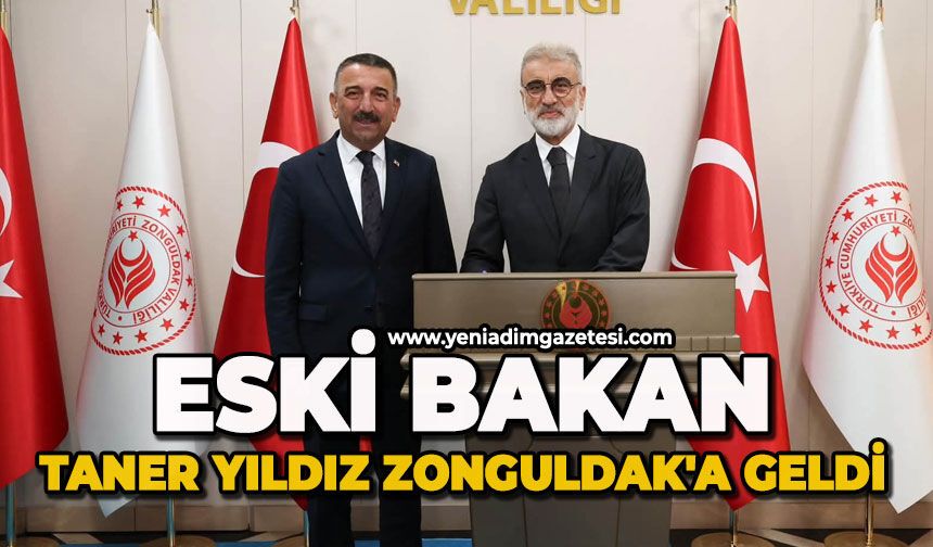Eski Bakan Taner Yıldız Zonguldak'a geldi