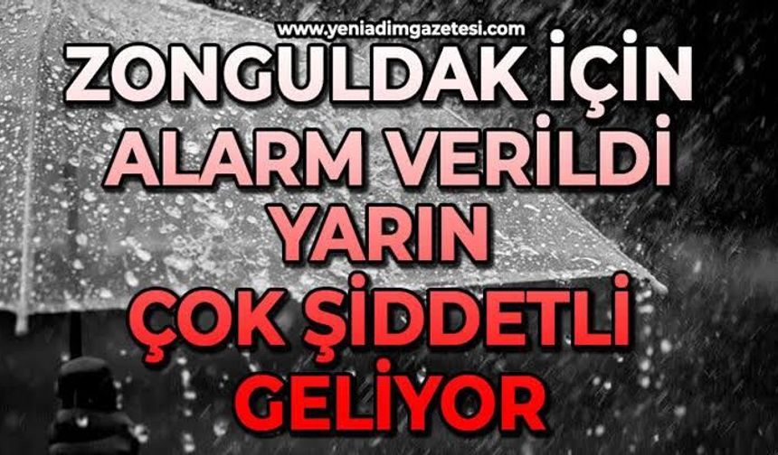 Uyarı az önce yapıldı: Zonguldak'ta kuvvetli yağış bekleniyor!