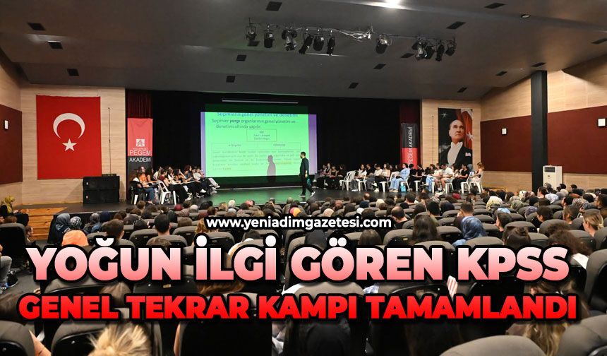 Yoğun ilgi gören KPSS genel tekrar kampı tamamlandı