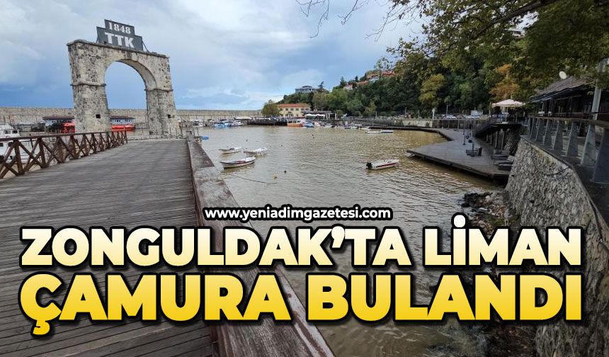 Zonguldak'ta liman çamura bulandı