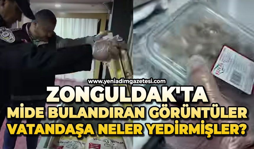 Zonguldak'ta mide bulandıran görüntüler: Vatandaşa neler yedirmişler?