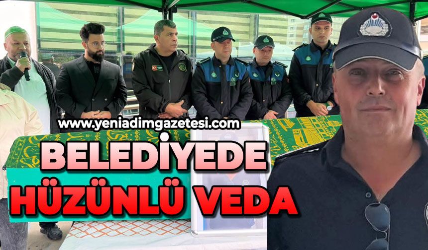 Belediyede hüzünlü veda