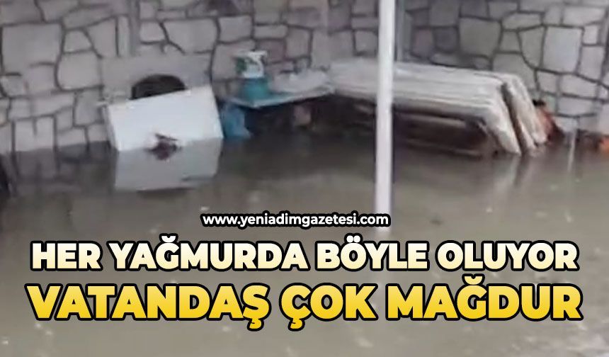 Her yağmurda böyle oluyor: Vatandaş çok mağdur