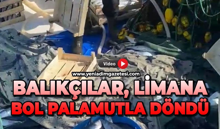 Balıkçılar, limana bol palamutla döndü