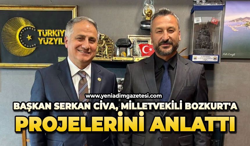 Başkan Serkan Civa, Milletvekili Bozkurt'a projelerini anlattı