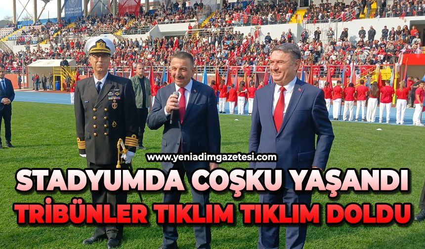 Stadyumda coşku yaşandı:Tribünler tıklım tıklım doldu