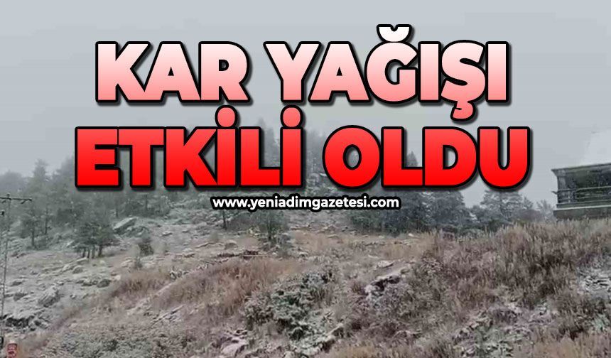 Kar yağışı etkili oldu