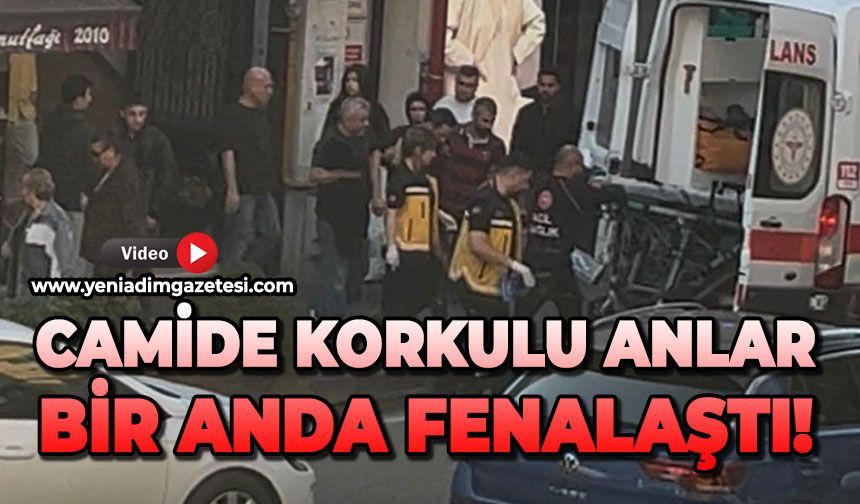 Camide korkulu anlar: Bir anda fenalaştı!