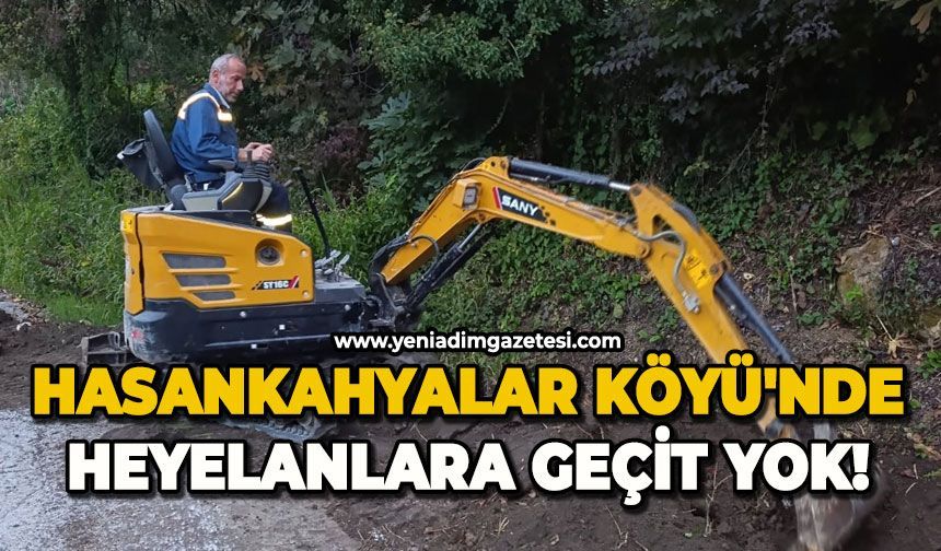 Hasankahyalar Köyü'nde heyelanlara geçit yok!