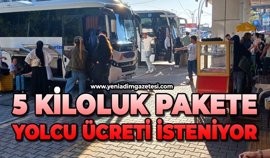 5 kiloluk pakete yolcu ücreti isteniyor