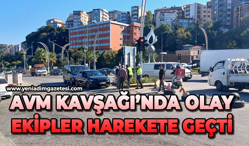 AVM kavşağında olay: Ekipler harekete geçti