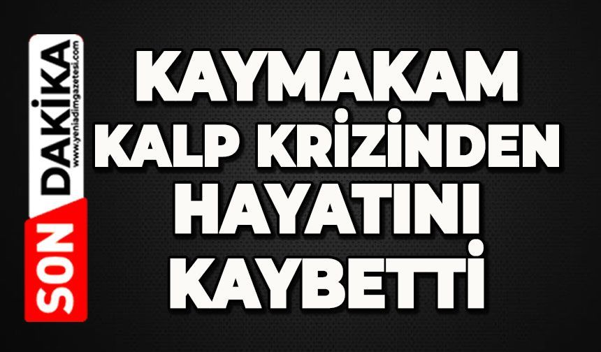 Kaymakam kalp krizinden hayatını kaybetti