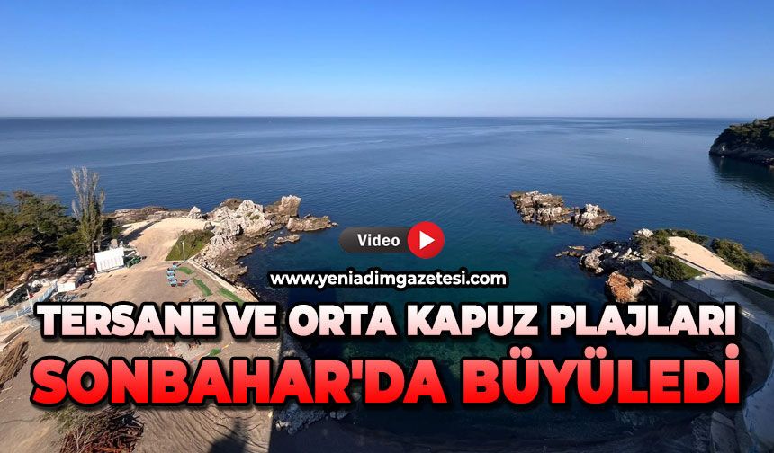 Tersane ve Orta Kapuz Plajları Sonbahar'da büyüledi