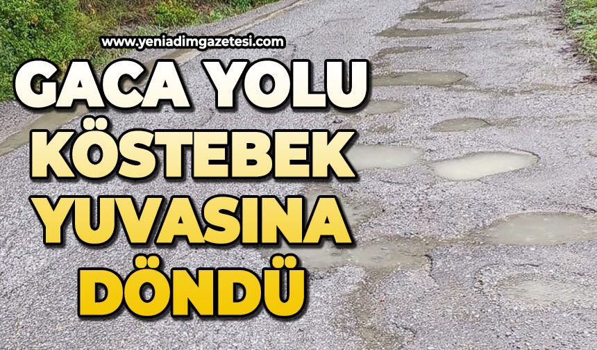 Gaca yolu köstebek yuvasına döndü