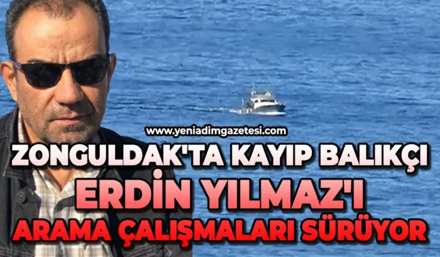 Zonguldak'ta balık tutmak için geldiği kayalıklarda kaybolan kişiyi arama çalışmaları 4. gününde