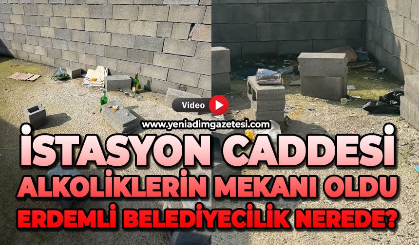 İstasyon Caddesi alkoliklerin mekanı oldu: Erdemli belediyecilik nerede?