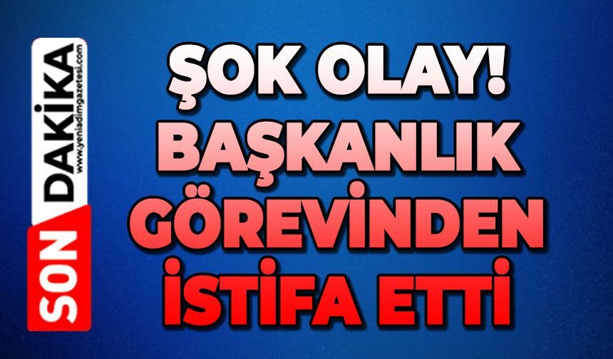 2 ay önce seçildiği başkanlık görevinden istifa etti