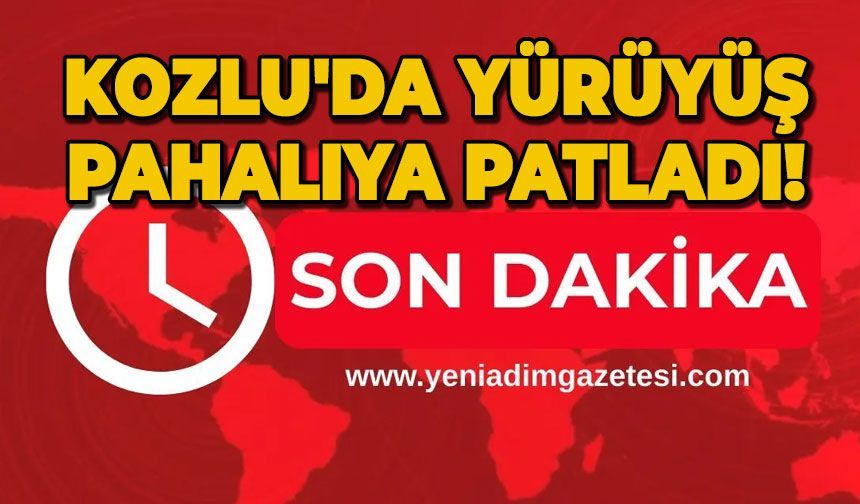 Kozlu'da yürüyüş pahalıya patladı!