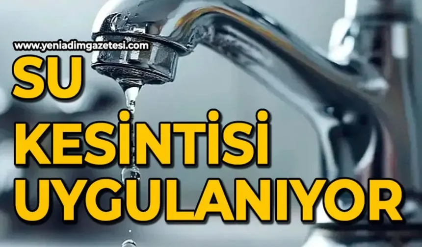 Şebekede arıza meydana geldi: Su kesintisi uygulanıyor