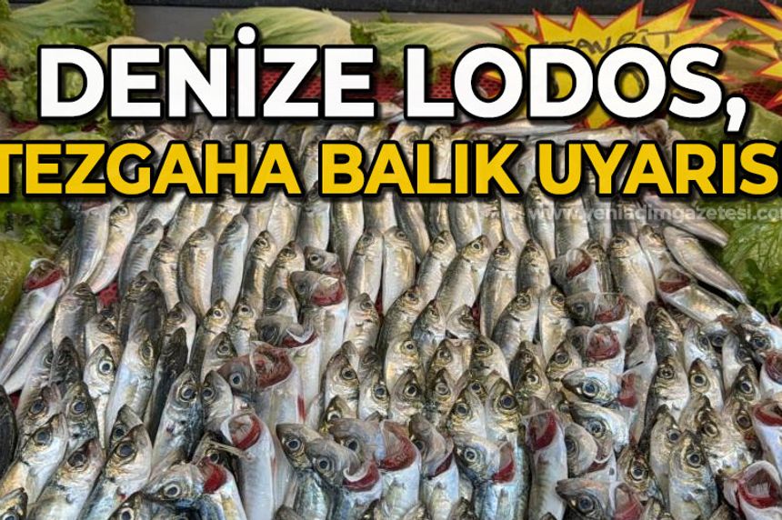 Denize lodos, tezgaha balık uyarısı