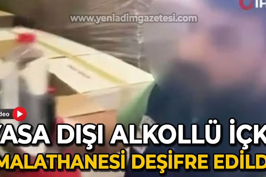 Yasa dışı alkollü içki imalathanesi deşifre edildi