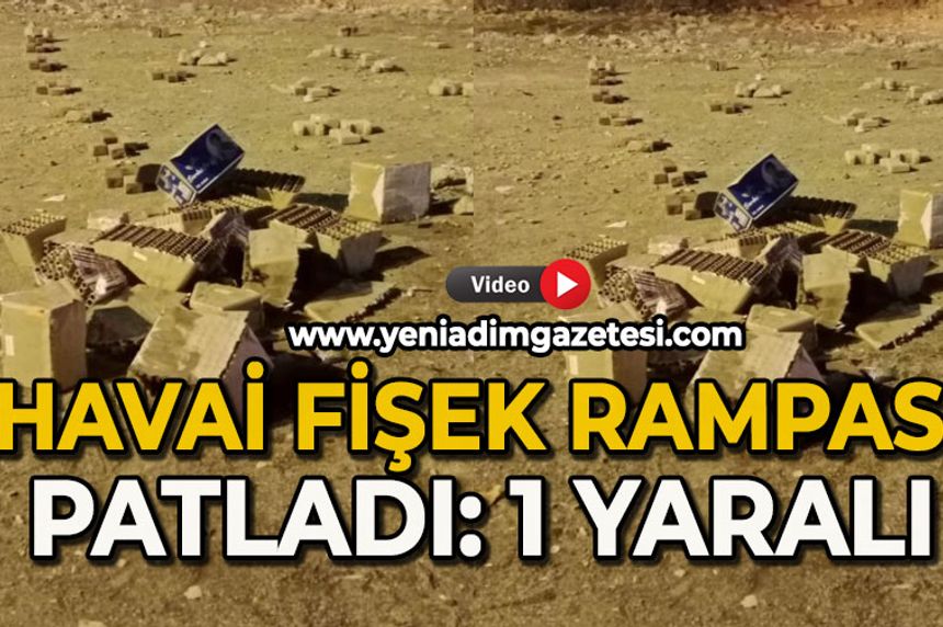 Havai fişek rampası patladı: 1 yaralı