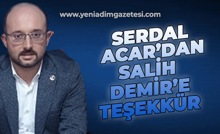 Karabükspor Asbaşkanı Serdal Acar'dan Salih Demir'e teşekkür