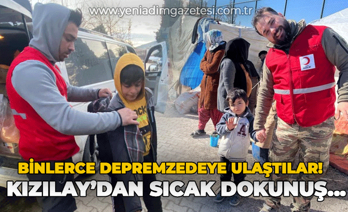 Kdz. Ereğli Kızılay binlerce depremzedeye ulaştı!