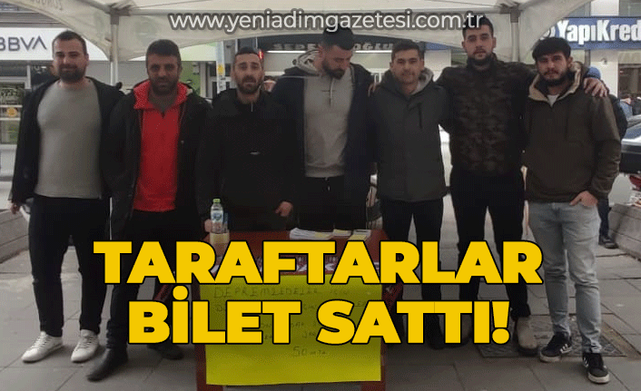 Taraftarlar bilet sattı