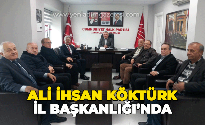 Ali İhsan Köktürk İl Başkanlığı'nda