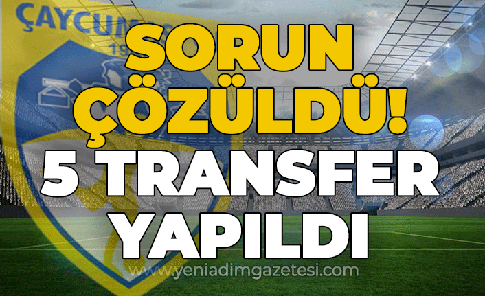 Çaycumaspor'da sorun çözüldü: 5 transfer yapıldı!