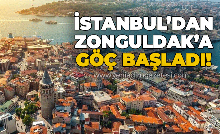 İstanbul'dan Zonguldak'a göç başladı!
