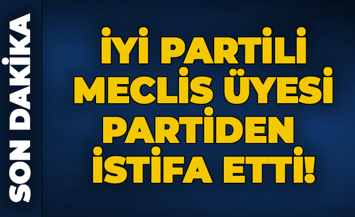 İYİ Parti'li meclis üyesi partiden istifa etti!
