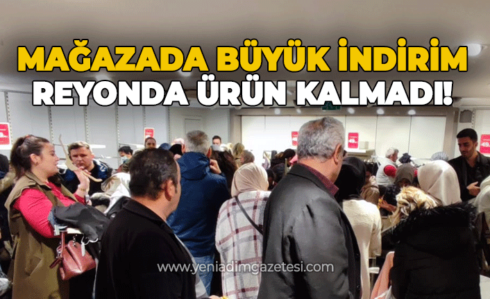 Mağazada indirim yağmuru: Reyonda ürün kalmadı!