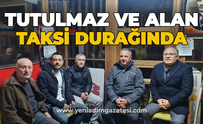 Mustafa Tutulmaz ve Ömer Selim Alan'dan taksi esnafına ziyaret