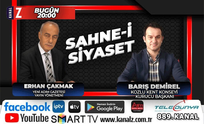 SAHNE-İ SİYASET'İN BUGÜNKÜ KONUĞU KOZLU KENT KONSEYİ BAŞKANI BARIŞ DEMİREL...