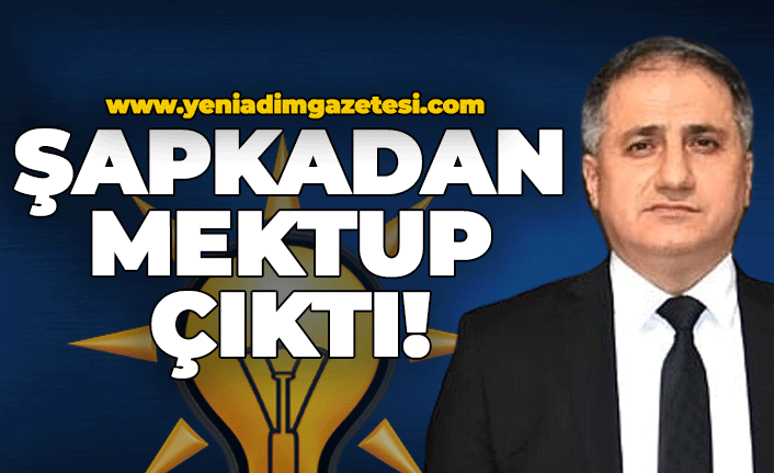 Şapkadan mektup çıktı!