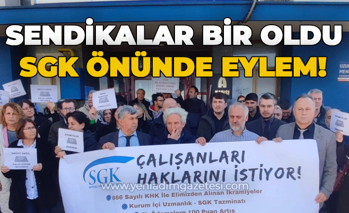 Sendikalar birleşti: SGK önünde eylem!