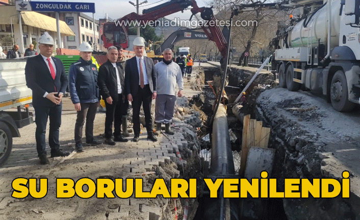 Zonguldak'ta su boruları yenilendi