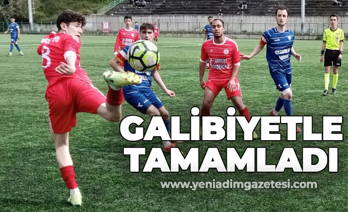 Galibiyetle tamamladı