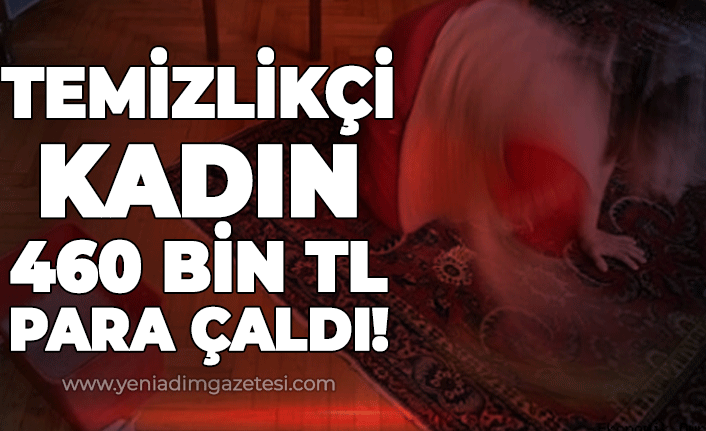 Temizlik yapmak için evlere girdi: 460 bin TL hırsızlık